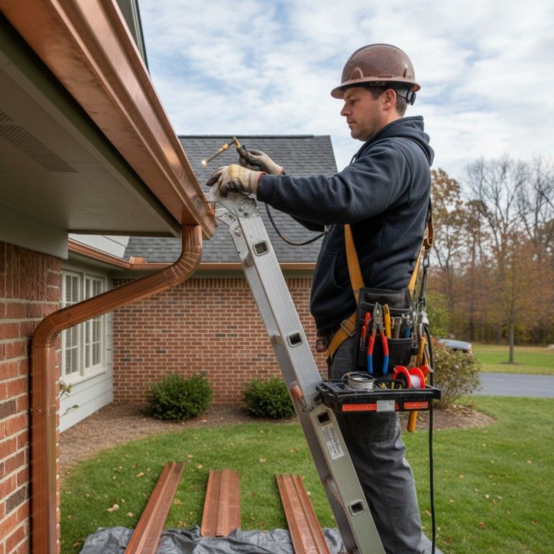 Copper Downspout Replacement in Mcdonough, GA