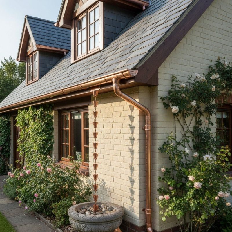 Copper Rain Gutter Service in Clarksville, TN
