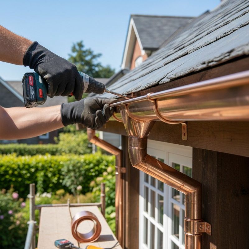 Copper Rain Gutter Service in San Francisco, CA