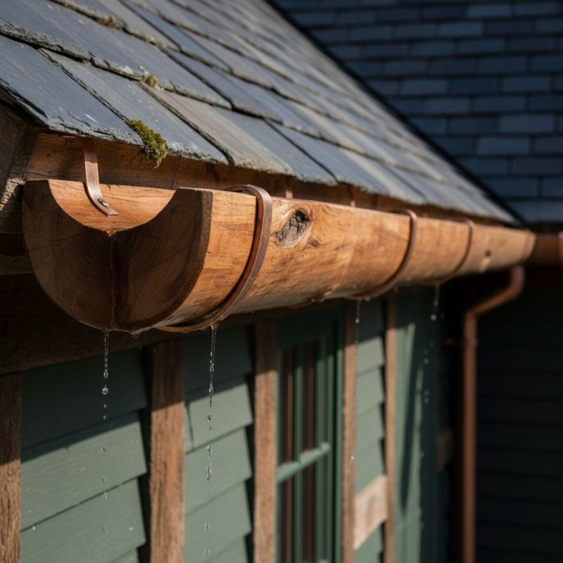 Wood Rain Gutter Installation in Mcdonough, GA